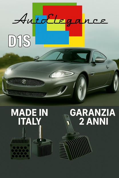 ❤️ KIT LED D1S 6000K BIANCO GHIACCIO ANABBAGLIANTI PER  JAGUAR XK ❤️