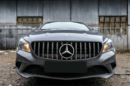 Griglia GT Panamericana adatta per Mercedes CLA W117 X117 dal 16 argento nero