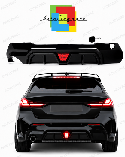 👉ART.10432 Diffusore a uscita singola Terzo Stop a LED Nero Lucido - BMW F40 19-24 M👈