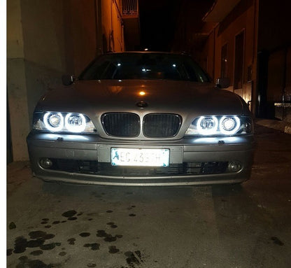 Fari adatti per BMW Serie 5 E39 (09.1995-06.2003) Angel Eyes Black Design
