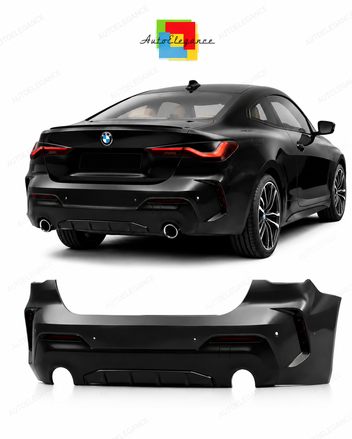 💕PARAURTI POSTERIORE BMW G22 G23 20-24 LOOK M 430i PDC PARK ASSIST💕