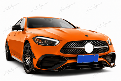 🔥ART.1062 KIT AERO ANTERIORE PER MERCEDES CLASSE C W206 2021 AMG NERO LUCIDO🔥