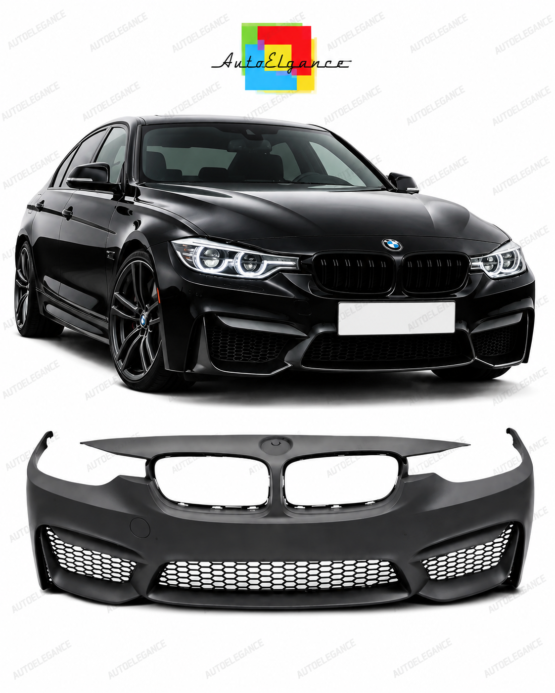 💕PARAURTI ANTERIORE BMW F30 F31 LOOK M3 SRA💕