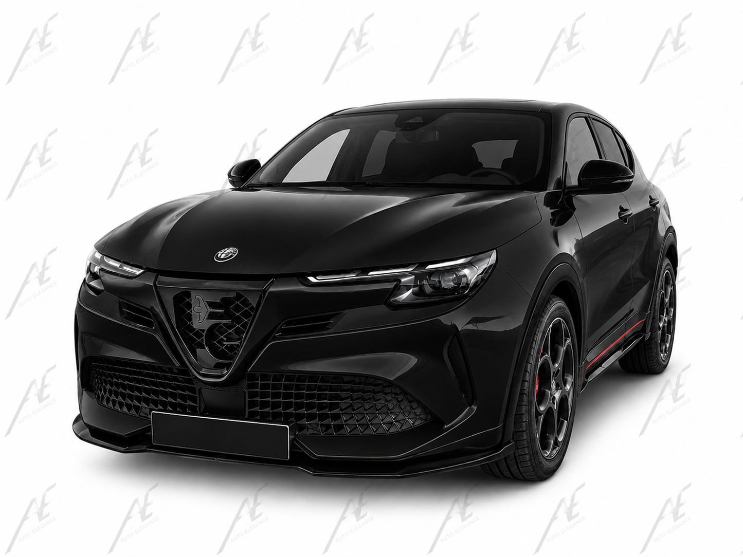 💕ART.5880  Splitter Alfa Romeo Junior 2024+NERO LUCIDO💕