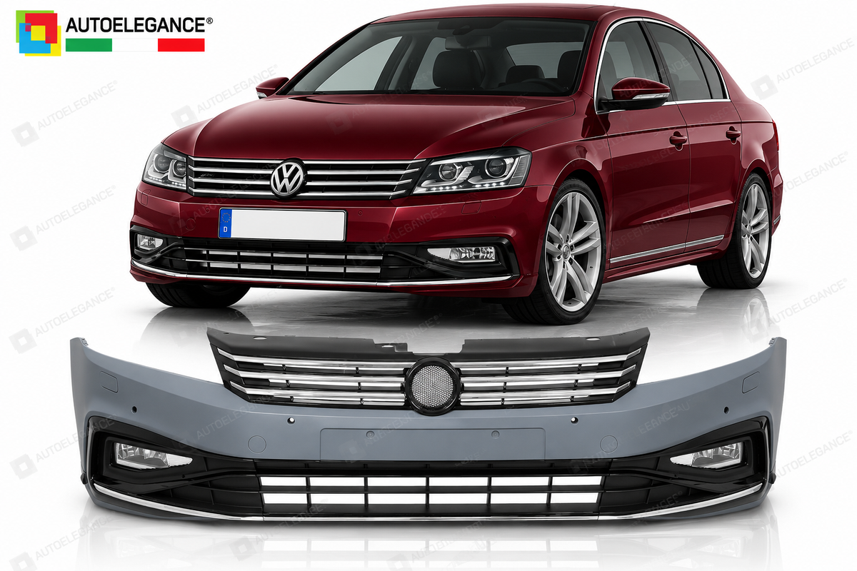 PARAURTI ANTERIORE SPORTIVO ADATTO PER VW PASSAT B7 10-14