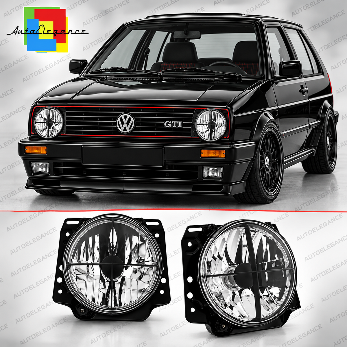 ART.10739  FARI ANTERIORI ADATTO  PER VW GOLF II 83-91
