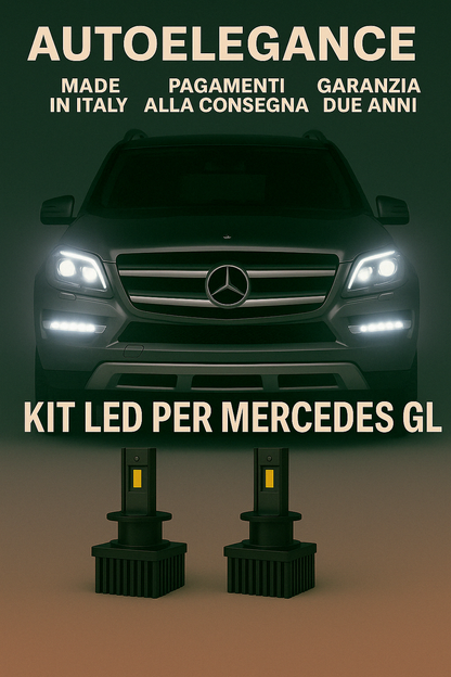 ❤️ KIT LED D1S 6000K BIANCO GHIACCIO ANABBAGLIANTI PER  MERCEDES CLASSE GL❤️