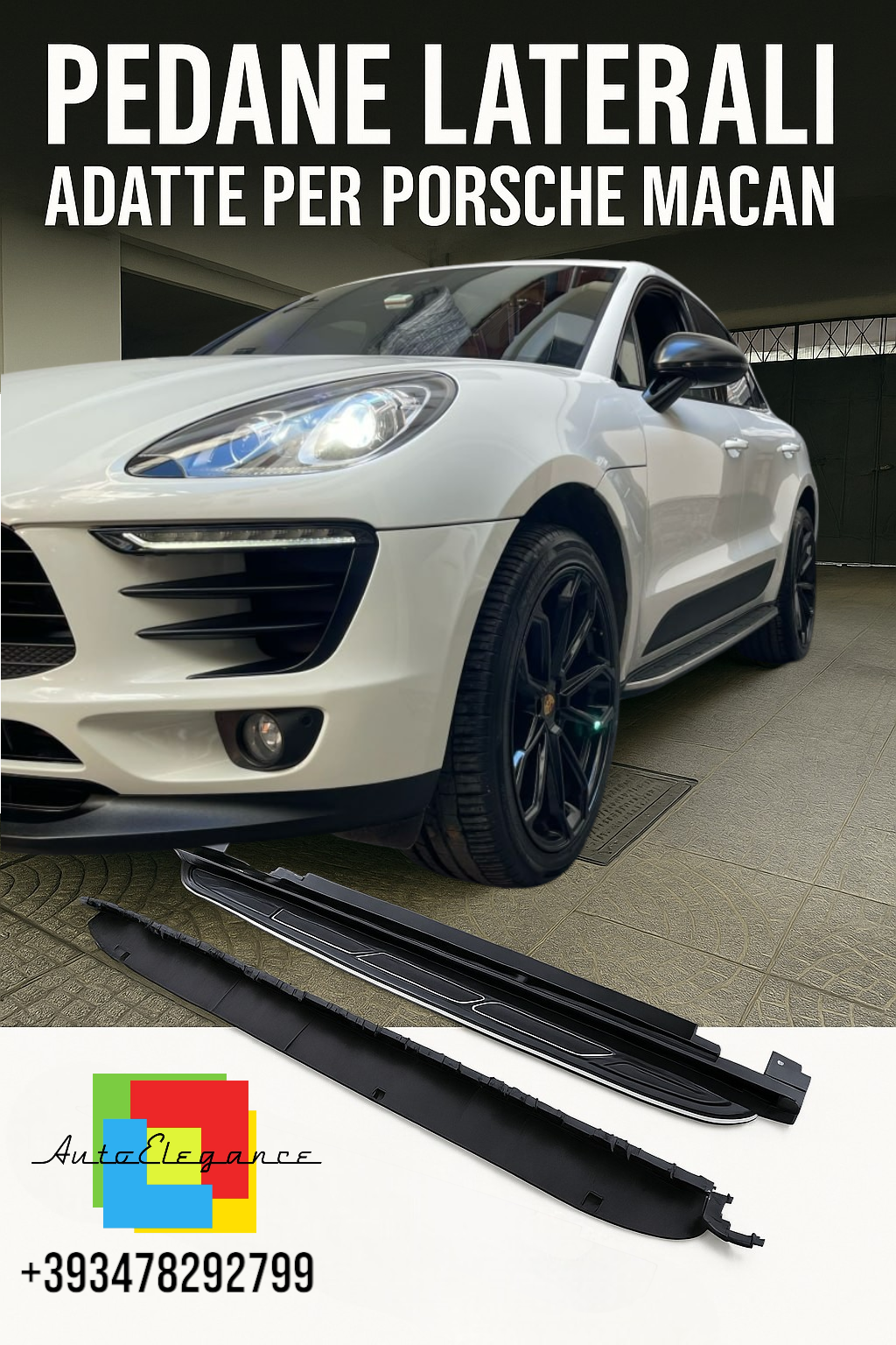 ✨PEDANE LATERALI ADATTE PER PORSCHE MACAN 95B 2014-2020 LOOK SPORTIVO✨