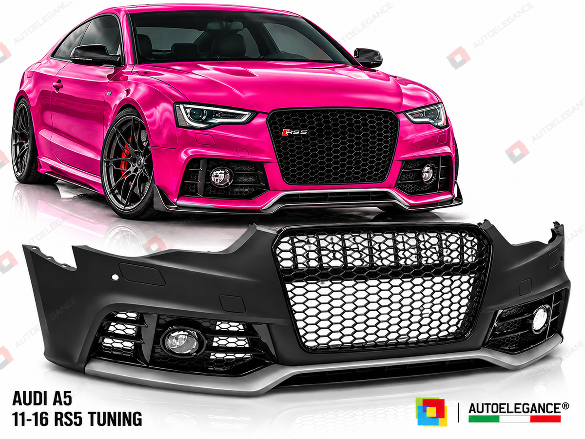 PARAURTI ANTERIORE SPORT NERO PDC ADATTO PER AUDI A5 11-16