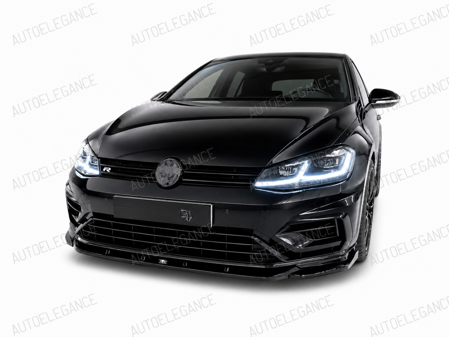 💕ART.10257 SPLITTER V.1 VW Golf Mk7 Facelift R-Line NERO LUCIDO💕