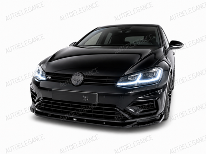 💕ART.10257 SPLITTER V.1 VW Golf Mk7 Facelift R-Line NERO LUCIDO💕