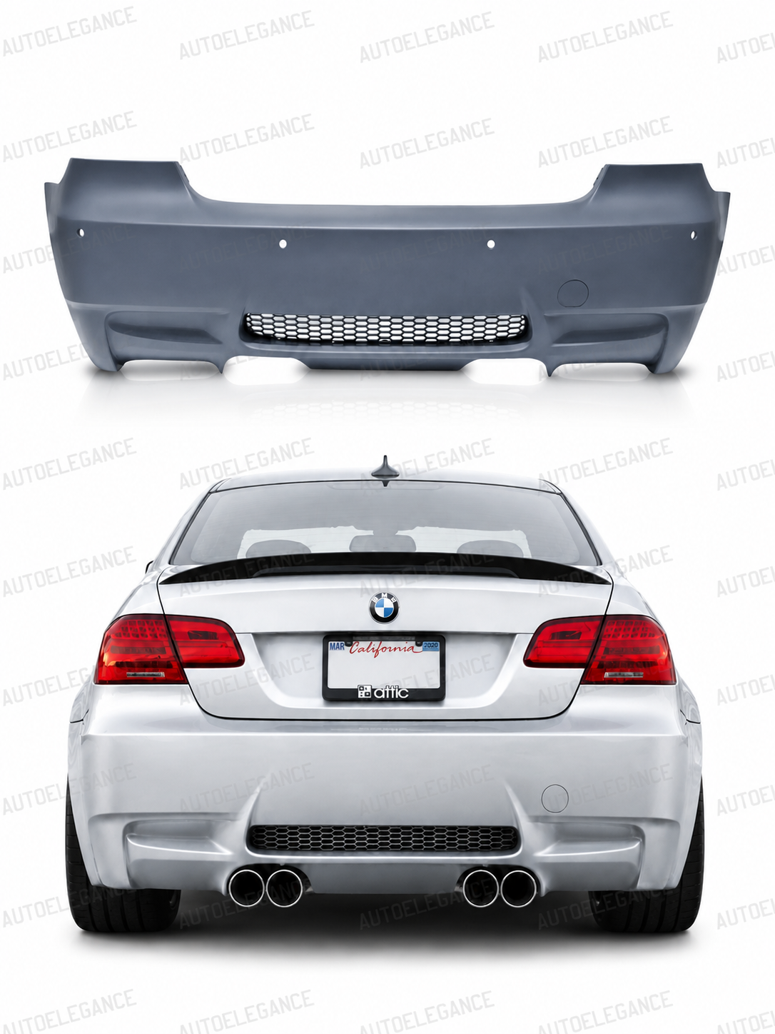 💫ART.10371 PARAURTI POSTERIORE  STILE SPORT - BMW E92 / E93 LCI 10-13💫