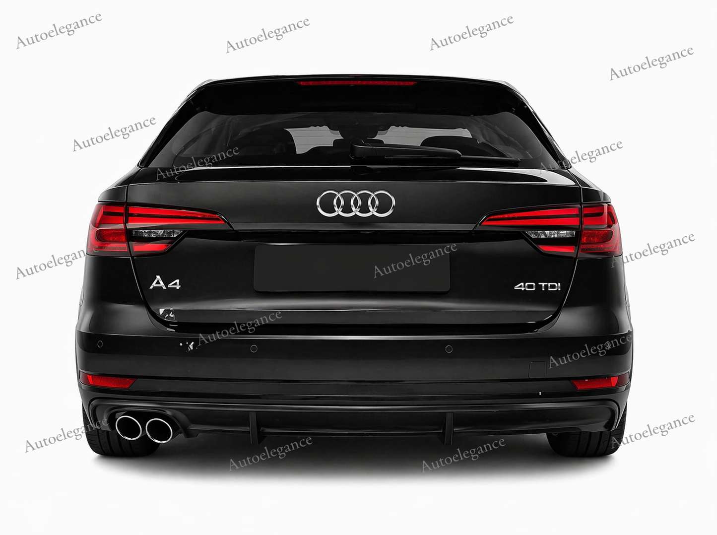 🔥ART.0445 DIFFUSORE POSTERIORE NERO LUCIDO PER AUDI A4 B9 8W 2015–2018 🔥