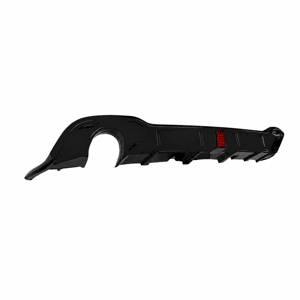 👉Diffusore Posteriore VW Golf 8 20-23 Singola Uscita O---O + Luce Stop ABS👈