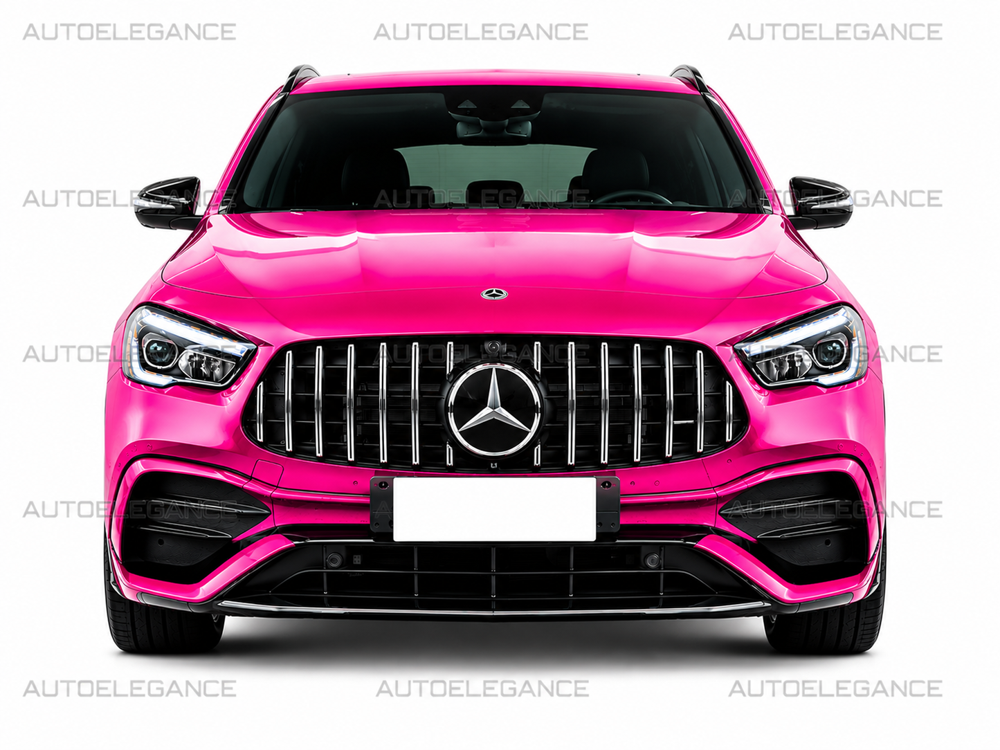 🔥ART.0449 Calandra GT Look Nero con Finiture Cromo per Mercedes GLA H247🔥