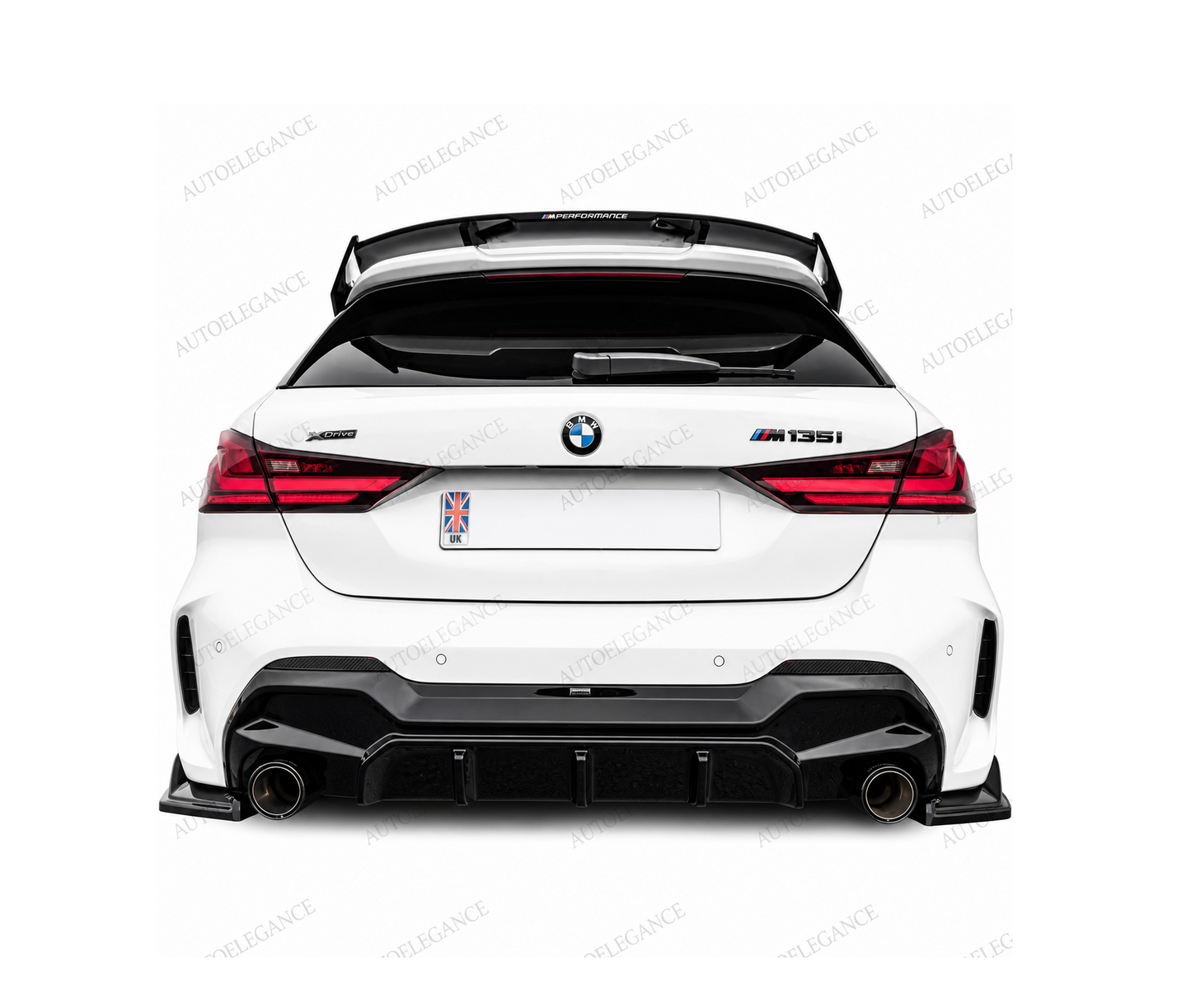 💫Flaps Posteriori Stile Maxton Nero Lucido Per BMW Serie 1 F40 M Pack 2019+💫