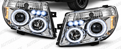ART.11100 FARI ANTERIORI ADATTO PER NISSAN NAVARA D40/PATHFINDER 05-10 LED
