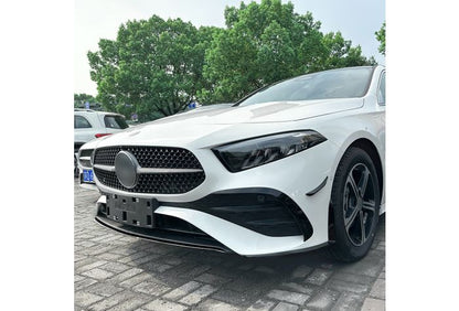 AERO FLAPS NERO Anteriore adatto per Mercedes W177 Classe A restyling