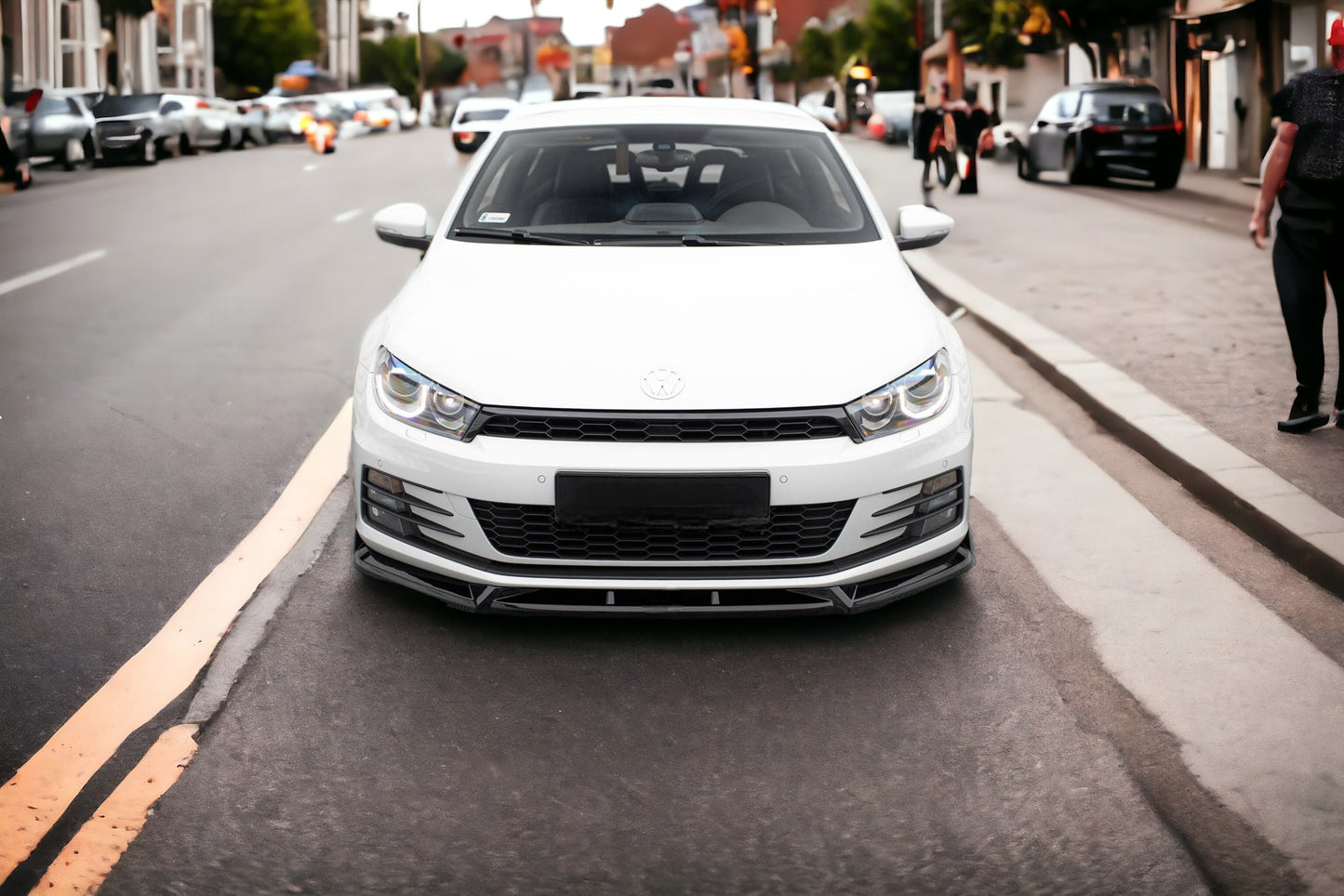 FRONT SPLITTER SUITABLE FOR V.2 VOLKSWAGEN SCIROCCO MK3 FACELIFT 