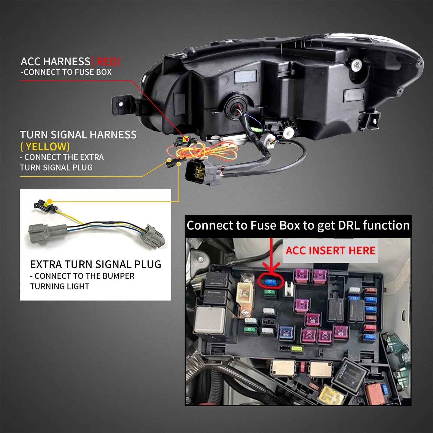Proiettore Dual Beam e fari Full LED per Subaru WRX 2015-2021