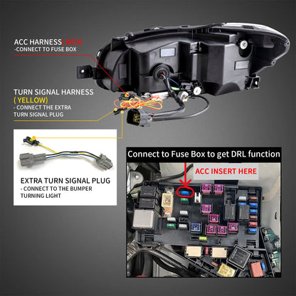 Proiettore Dual Beam e fari Full LED per Subaru WRX 2015-2021