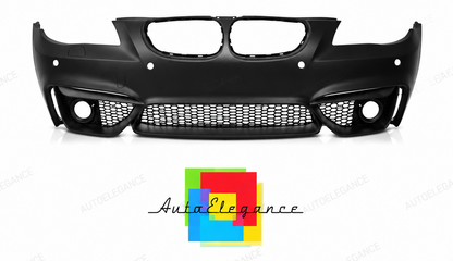 💕PARAURTI ANTERIORE BMW E60 E61 03-07 LOOK M4 PDC SRA GRIGLIE NEBBIA💕