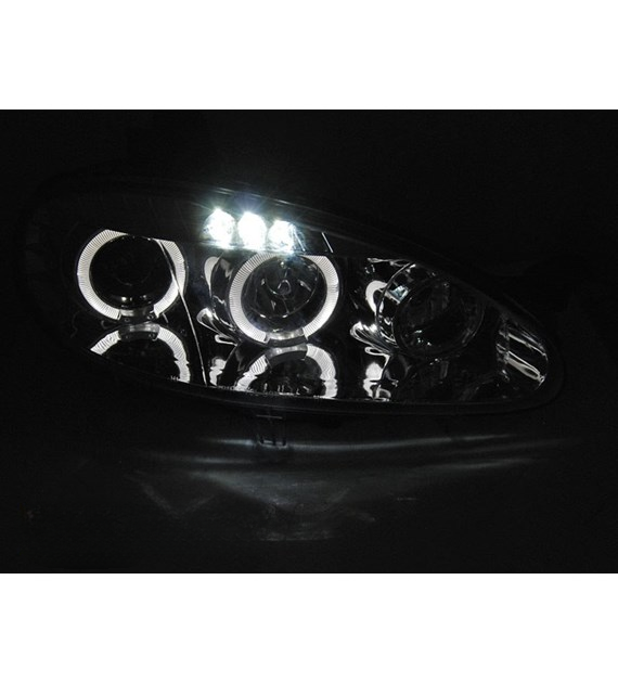 💕 Fari Anteriori Adatto per Mazda MX-5 01-05 Angel Eyes Cromati 💕