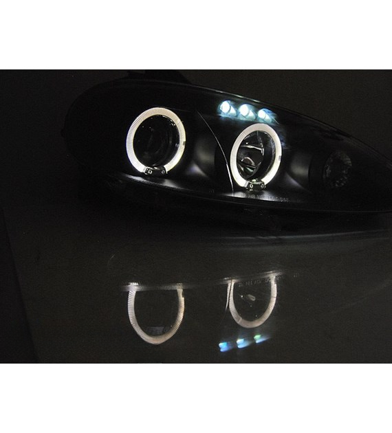 💕 Fari Anteriori Adatto per Mazda MX-5 01-05 Angel Eyes Neri 💕