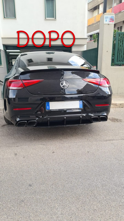 1883 DIFFUSORE CLS C257 2018+ AMG LOOK CLS63s NERO LUCIDO