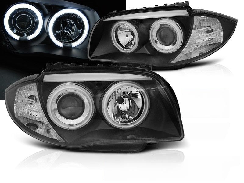 💫ART.6542 FARI OCCHI D'ANGELO NERI per BMW 1 E87/E81/82/88 2004-2011💫