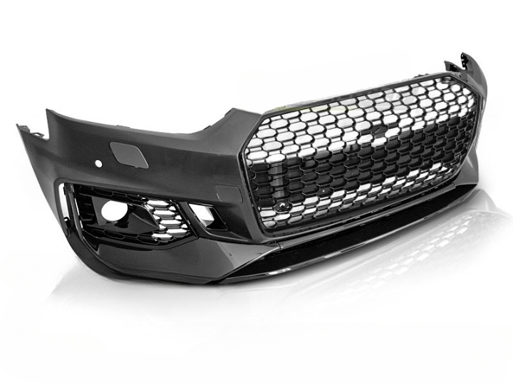 💫ART.7484 Paraurti Anteriore Look RS5 NERO PDC per AUDI A5 16-19💫