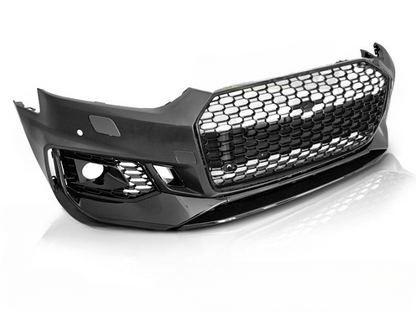 💫ART.7484 Paraurti Anteriore Look RS5 NERO PDC per AUDI A5 16-19💫