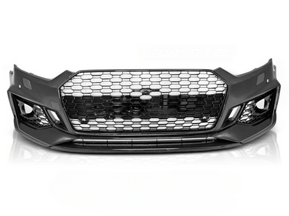 💫ART.7484 Paraurti Anteriore Look RS5 NERO PDC per AUDI A5 16-19💫