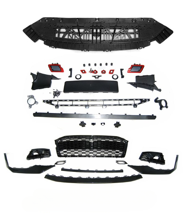 💫ART.7484 Paraurti Anteriore Look RS5 NERO PDC per AUDI A5 16-19💫