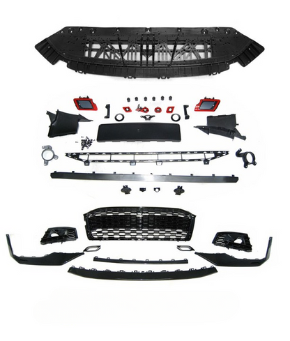💫ART.7484 Paraurti Anteriore Look RS5 NERO PDC per AUDI A5 16-19💫