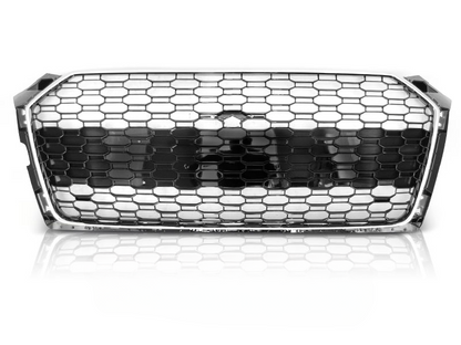 GRIGLIA SPORT CROMATA NERO LUCIDO ADATTO PER AUDI A5 16-19