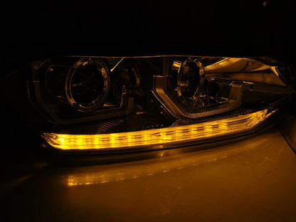 💫ART.6361 FARI ANTERIORI SEQ LED CROMATI VW POLO VI 2G 2017-2021 💫