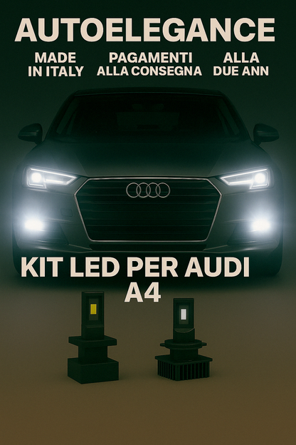 ❤️KIT LED D1S 6000K BIANCO GHIACCIO ANABBAGLIANTI PER AUDI A4  ❤️