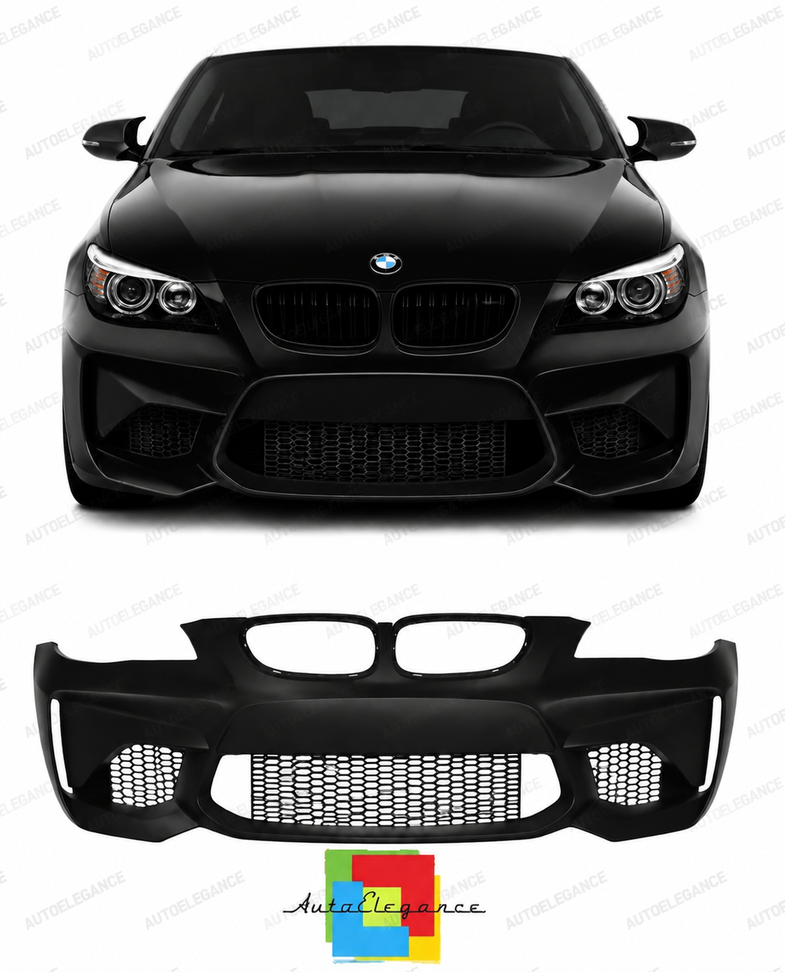 💕PARAURTI ANTERIORE BMW E60 E61 LOOK M2C 💕