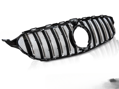 GRIGLIA SPORT NERA CROMATA ADATTA PER MERCEDES W205 18-