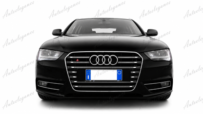 🔥ART.0588 GRIGLIA ADATTO PER AUDI A4 B8 2011-2015 LOOK S4 BORDO CROMATO🔥