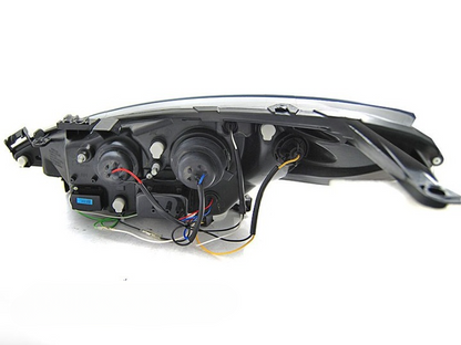 💫ART.7224 FARI "DAYLIGHT" ADATTO PER PEUGEOT 207 06-12 NERI💫