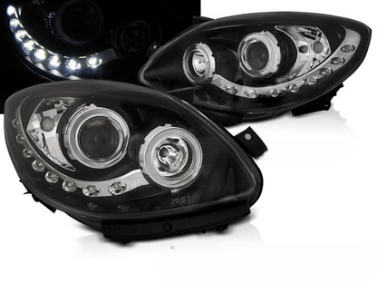 💫ART.6384 FARI DAYLIGHT NERI per RENAULT TWINGO 2007-2011💫
