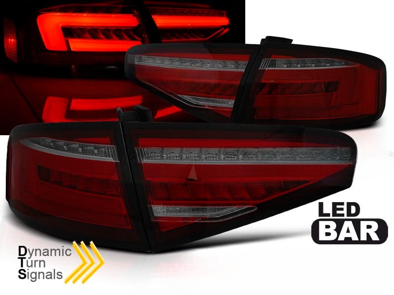 💫 ART.6256 Fanali posteriori OEM LED rosso fume adatti per AUDI A4 B8 12-15 💫