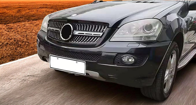 💥GRIGLIA RADIATORE NERO DIAMANTE ADATTO PER Mercedes Benz ML W164 09-11💥
