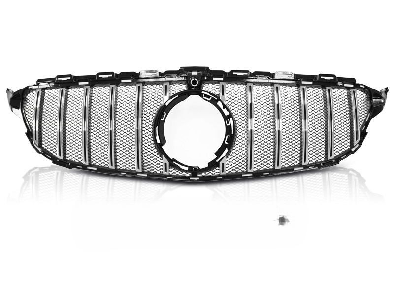 GRIGLIA SPORT NERA CROMATA ADATTA PER MERCEDES W205 18-