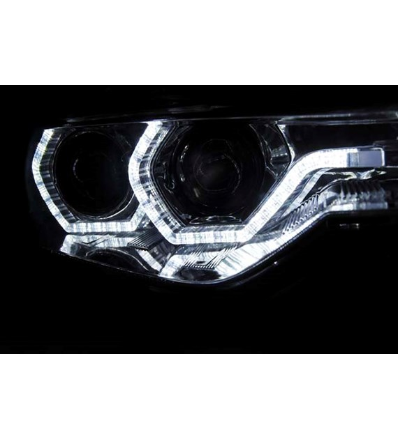 💕ART. 1835 FARI ANTERIORI ADATTO PER BMW 3 F30 F31 2015-2018 CROMATI 💕