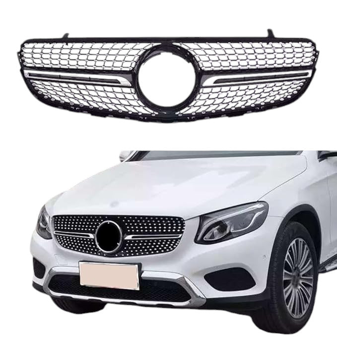 ⭐Mercedes Benz GLC classe X253 2015 - 2018 griglia radiatore nero diamante ⭐