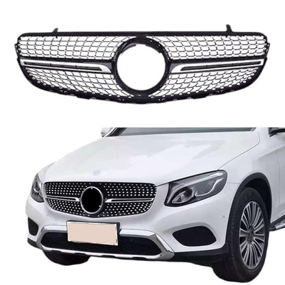 ⭐Mercedes Benz GLC classe X253 2015 - 2018 griglia radiatore nero diamante ⭐