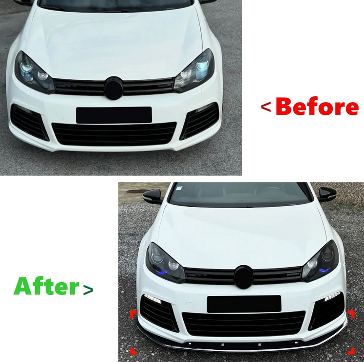 ART.7286 SPLITTER VW Golf 6R  MK6 2008-2012